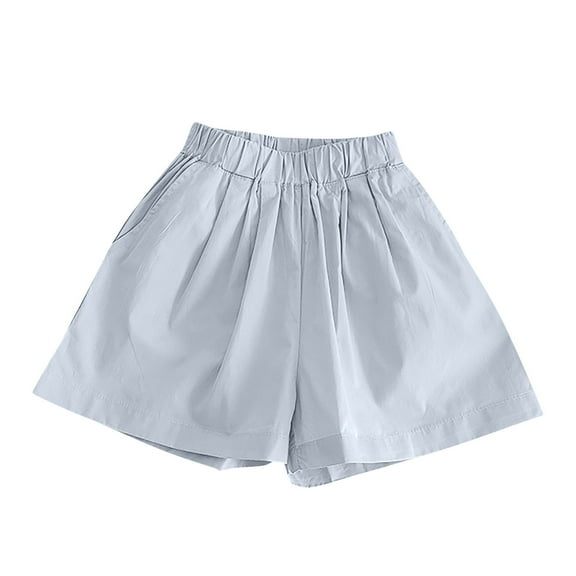 breaise Girls Cargo Shorts Lightweight Parachute Short Pants with Pockets Summer Cargo Shorts for Kids Casual Hiking Sports