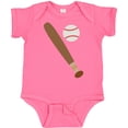 thumbnail image 3 of Inktastic Baseball Bat and Ball Boys or Girls Baby Bodysuit, 3 of 5