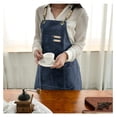 thumbnail image 2 of HeSLehs Chef Apron, Resistant Cotton Canvas Cross Back Adjustable Apron, M-XXL, 2 of 8