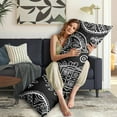 thumbnail image 5 of Retro Paisley Body Pillow Cover 20x54 - Colorful Vintage Long Pillow Case with Zipper, Stretchy & Durable Full-Length Support Pillowcase for Bed, Sofa, Office Chair, 5 of 6