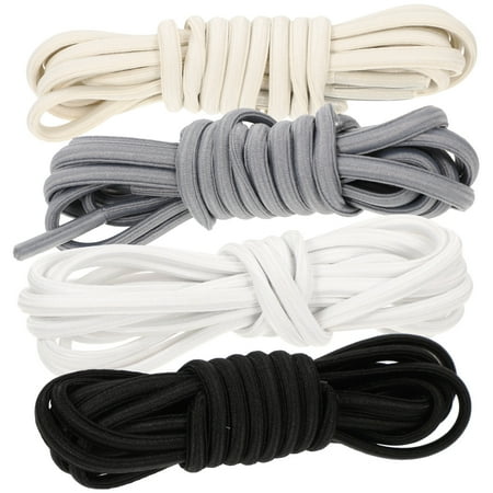 

4 Pairs Sneakers Shoelaces No Tie Sports Shoelaces Tieless Shoelaces for Adults