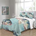thumbnail image 4 of Home Bedding Set Fish Shell Comforter Cover Set Teen Adult Creative Seafloor Bedspreads,Queen (90"x90"), 4 of 5