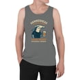 thumbnail image 2 of Boca Raton Hammerhead Shark Fun Men's Tank Top, 2 of 3