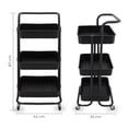 thumbnail image 3 of Carrito Organizador Móvil Mundo In Trendy Negro, 3 of 9