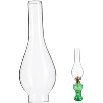 UEETEK Clear Transparent Glass Kerosene Lamp Chimney Shade for Home Decorative Use