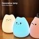 thumbnail image 5 of Lámpara LED de silicona con dibujos de gatos para niños, luz nocturna de ambiente que cambia de Color, regalo creativo, 5 of 6
