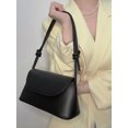 thumbnail image 2 of Bolso cuadrado pequeño de cuero Pu para mujer, bandolera francesa Simple de un hombro, color sólido, a la moda, 2 of 5