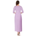 thumbnail image 5 of SR Women's Casual Wrap Floor Length Maxi Dress, Large, Lavender, 5 of 5