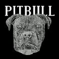 thumbnail image 2 of LA Pop Art Men's Word Art T-shirt - Pitbull Face, 2 of 2