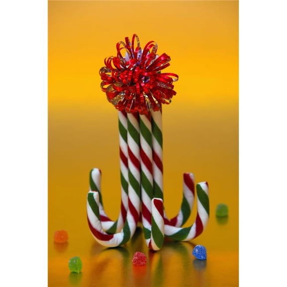Candy Cane Decoration Poster Print by Carson Ganci, 11 x 17