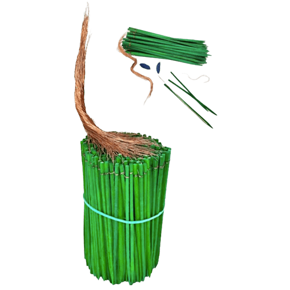 Wired Wood Picks Flower Stem Extenders, 7 inches, 250 Ct, Green, with Copper Wire (250, 7 INCH)