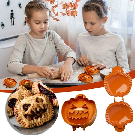 

Rdeuod Fall Hand Pie Molds Classic Mini Hand Pie Molds Cottage Pie Set Hallowee Dough Presser Pocket Pie Molds Pie Molds orange Free Size