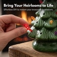 thumbnail image 6 of VAIFTILNO 100pc Replacement Light Bulbs for Ceramic Christmas Tree, Plastic Teardrop Lights Ornaments, DIY Tree Accessories for Christmas Decor, 6 of 8