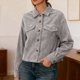 thumbnail image 2 of AUNVITO Women's Corduroy Button Up Shacket Long Sleeve Open Front Cardigan Casual and Cozy Outerwear, 2 of 7