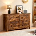 thumbnail image 6 of Merluxy 6 Drawers Dresser for Bedroom, Farmhouse Wood Chest of Drawers for Adult Rustic Brown, 6 of 10