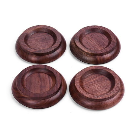 Pristin Caster Cups,Cups Coaster Wood Piano Caster Cups Wood With -slip 4pcs/set With -slip Eva Dsfen With-slip Siuke Huiop