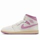 thumbnail image 1 of Ni - ke Womens Ni - ke Air Jordan 1 Mid Sail Pink Coconut Milk Size 10/8.5 Mens BQ6472-162, 1 of 5