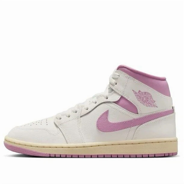 Ni - ke Womens Ni - ke Air Jordan 1 Mid Sail Pink Coconut Milk Size 10/8.5 Mens BQ6472-162