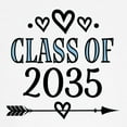 thumbnail image 3 of CafePress - Class Of 2035 Future Graduate Baseball Jersey - Kids Cotton Baseball Jersey, 3/4 Sleeve Shirt, 3 of 4
