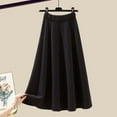 thumbnail image 5 of MDUKONU Women's Knitted Sweater and Wide Leg Long Skirt Two Piece Set Slim Fit Casual Outfit XXXXL Black3, 5 of 5