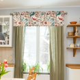 thumbnail image 3 of Yayeee Kitchen Valance Rod Pocket 54" x 18" Living Room Window Curtain, Watercolor Leaves, 3 of 6