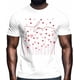 thumbnail image 2 of Camisetas para hombre, camiseta de algodón con cuello redondo, corazones y rosas, manga corta, para San Valentín., 2 of 8