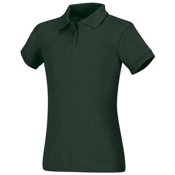 hunter green uniform polo