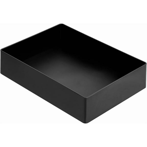 Rectangular Plastic Desk Organizer with Storage Trays, Accessory Tray, 9.4 x 6.7 x 2 inch, White