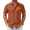 Caramel, variant on Mens Beach Shirs Untucked Shirts Short Sleeve Button Up Casual Dress Shirts