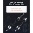 thumbnail image 2 of VEVOR CV Axle Shaft Assembly, 2 Pieces Front Left & Right (Driver and Passenger Side), 2 of 9