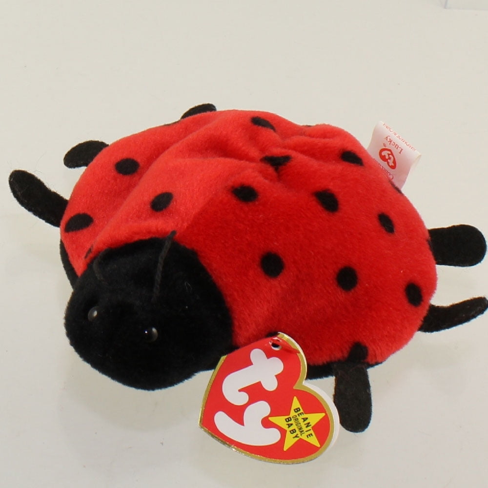 TY Beanie Baby LUCKY the Ladybug ( 21 Spot Version ) (4th Gen Hang