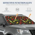 thumbnail image 4 of Xecao Chili2 for Foldable Car Sun Shades (2-Pack) offer sun protection with an easy-fold design for convenient windshield shading., 4 of 7