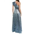 thumbnail image 2 of Aidan Mattox womens  One-Shoulder Ball Gown, 8, Blue, 2 of 4