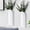 White, variant on 2 Pack Wooden Wall Vase Set Black Finish Modern Farmhouse Boho Decor for Narrow Spaces