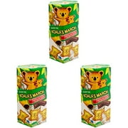 Lotte Koala's March Cookie with Chocolate Cream, 1.45 oz (Pack of 3)
