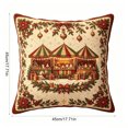 thumbnail image 2 of 2D Christmas Pillow Cover, Xmas Throw Pillow Case, Sofa Bedroom Home Holiday Decor, 17.71 in, 2 of 6