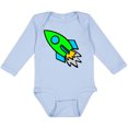 thumbnail image 3 of Inktastic Cute Green Rocket Boys or Girls Long Sleeve Baby Bodysuit, 3 of 5