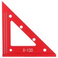 thumbnail image 1 of Woodworking Triangle Ruler Aluminum Alloy Clear Scale 5.1in Carpentry Square for Framing Roof, 1 of 5