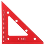 Woodworking Triangle Ruler Aluminum Alloy Clear Scale 5.1in Carpentry Square for Framing Roof DANYOU