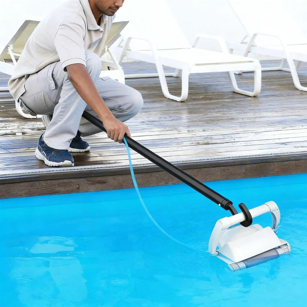 Strong Aluminum Pool Maintenance Accessory With Removable Hook To Assist Robotic