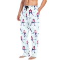 thumbnail image 2 of FORMRS Mens Pajama Pants with Pockets Sleepwear Lounge Bottoms Sizes S-2XL, Blue Ice Hockey, 2 of 7