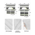 thumbnail image 6 of Sage Green Black Stripe Kitchen Curtains Sets 24 Inch Length with Valance, Modern Abstract Coarse Striped Swag Valances and Tiers Curtain Set Drapes Swag Curtains for Living Room, Bathroom, Bedroom, 6 of 6