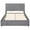 Grey, variant on Gymax Queen Size Lift-up Storage Bed w/Hydraulic Lifts Wooden Slat Support Beige