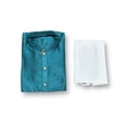 thumbnail image 3 of Traditional, Boys Rama Blue Silk Kurta Pajama, 6216, 3 of 4