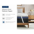 thumbnail image 2 of Helix Premium Memory Foam Mattress Topper with GlacioTex, Twin XL Firm, 2 of 5