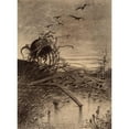 thumbnail image 2 of Henrique Alvim Corrêa 14x18 Gold Ornate Wood Frame and Double Matted Museum Art Print Titled - Wrecked Martian Handler (1906), 2 of 4