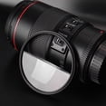 thumbnail image 2 of Graflsoa 72mm Split Diopter Prism Lens for Creative Photography Effects, Dual Focus Close-Up & Empty Sections, Optical Glass Filter with Adapter Rings, Includes Carrying Bag & Cloth, 2 of 6