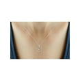 thumbnail image 3 of JewelersClub White Diamond Accent Sterling Silver Two-Tone Heart Pendant, 18", 3 of 3