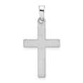 thumbnail image 4 of Charms Collection 14K White Gold Brushed and Polished Latin Cross Pendant, 4 of 4