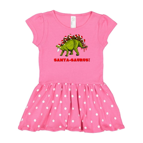 Inktastic Santa-Saurus! Christmas Dinosaur Gift Baby Girl Dress